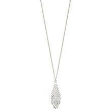 Load image into Gallery viewer, MOTHER OF PEARL FEATHER PENDANT