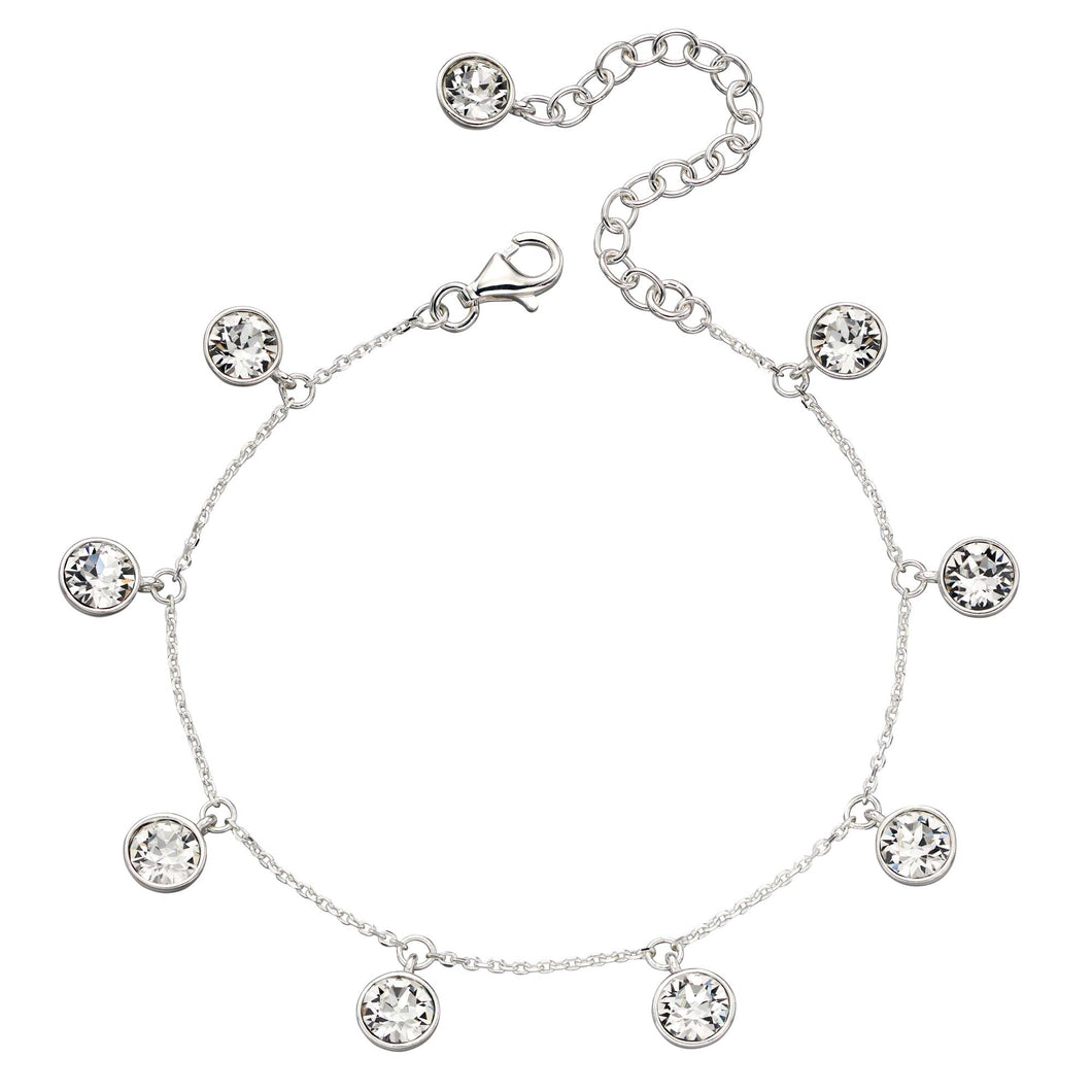 CRYSTAL CHARM BRACELET.