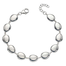 Load image into Gallery viewer, SILVER PEBBLE BRACELET.
