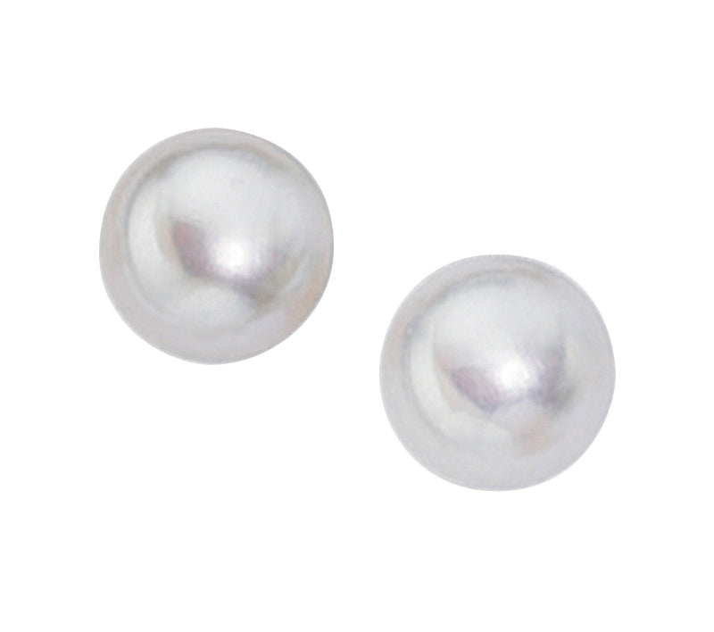 FRESHWATER PEARL EAR STUDS.