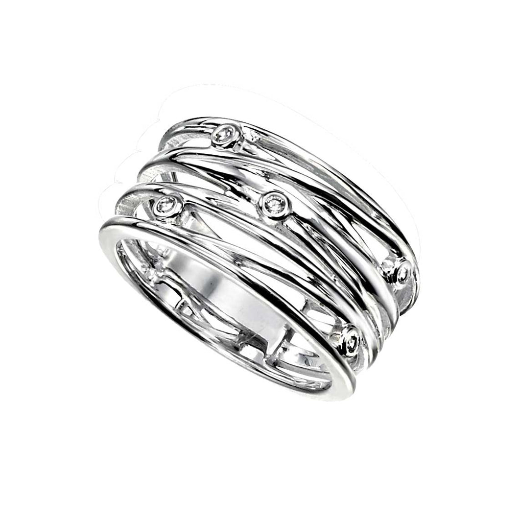 MULTIPLE WIRE CZ STATEMENT RING